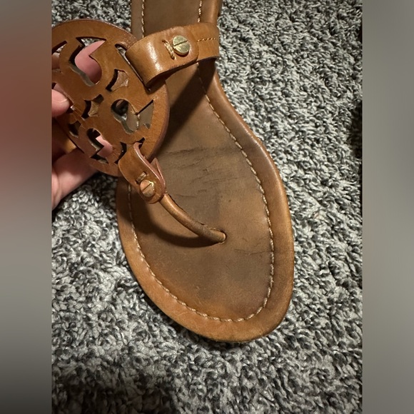 Tory Burch Miller Sandals in Vintage Vachetta Size 7.5 - Picture 3 of 12